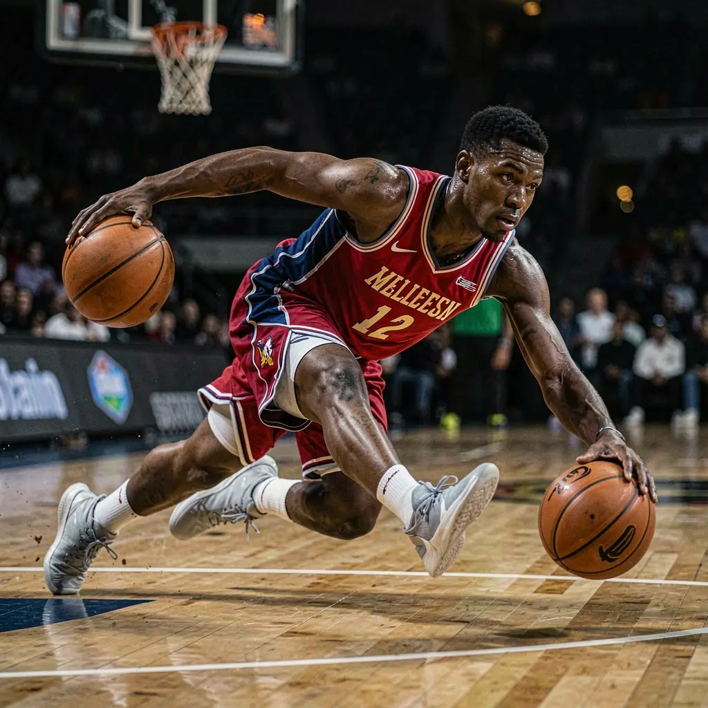 Intense moment of a basketball player diving for the ball during a competitive match highlighting the excitement of live basketball betting with DD9D9 in the Philippines
